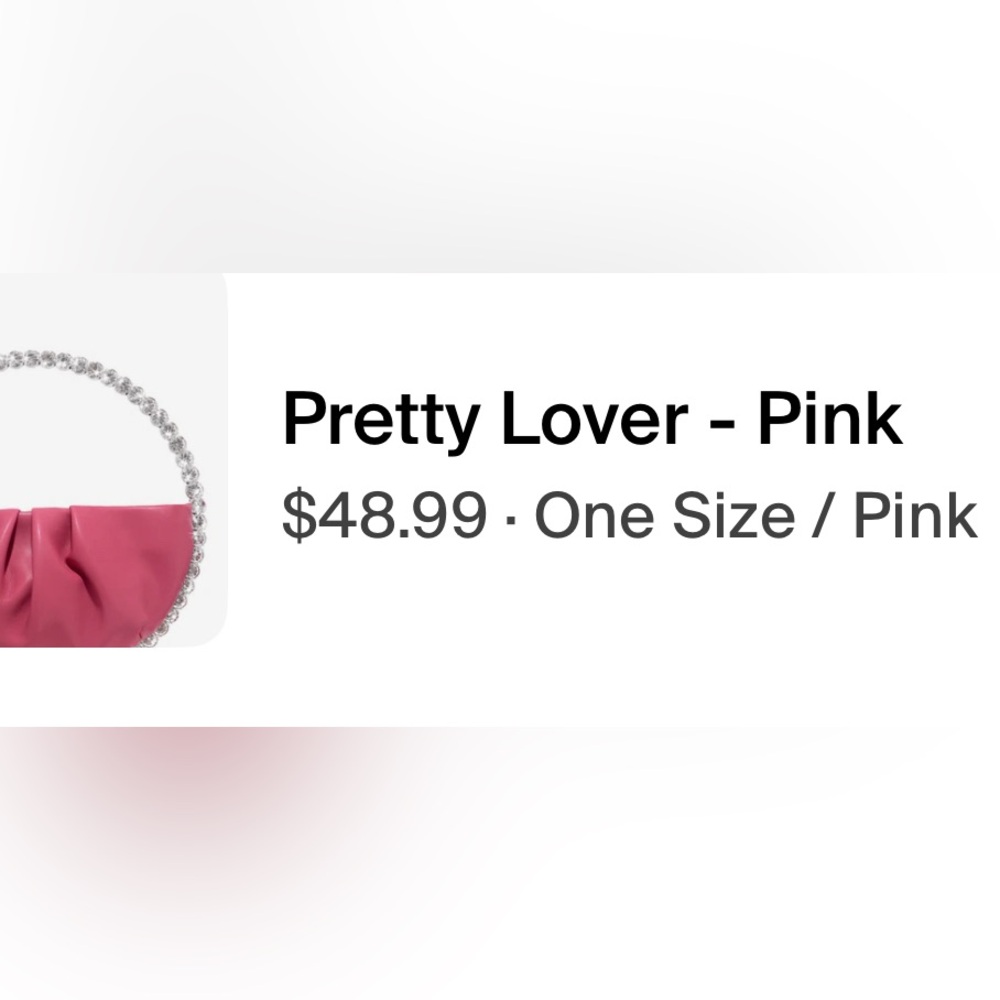 Pink handbag - Picture 5 of 6